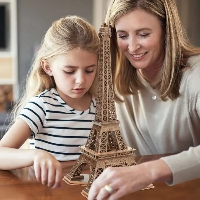Puzzle 3D - Tour Eiffel - Jeu de construction - EXPLORA - 80 pièces - Dès 8 ans-1