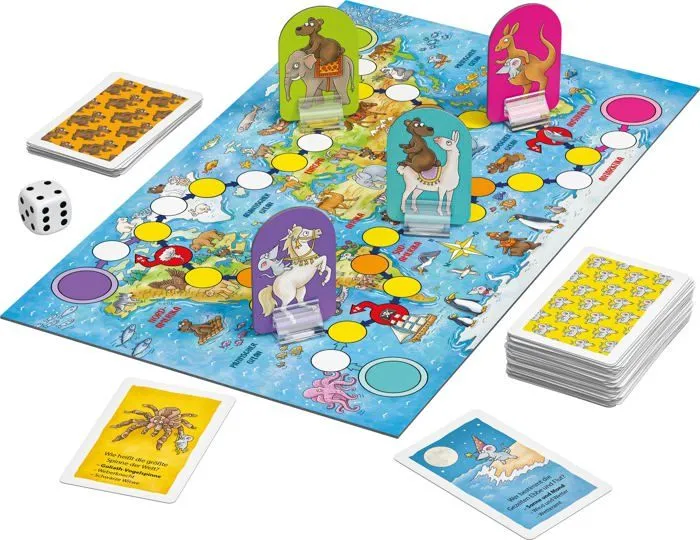 Schmidt spiele - 51453 - Jeu de Voyage Intelligent avec Souris et Ours Puissant, Notre Terre, dans Une boîte en métal-1