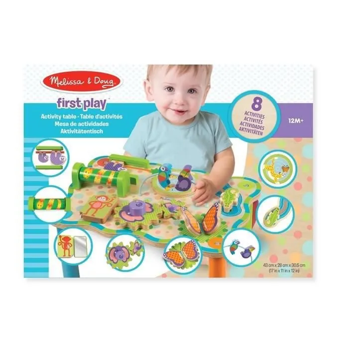 Table d'Activités de la Jungle - MELISSA & DOUG - Jouet interactif pour enfants - Extérieur-3
