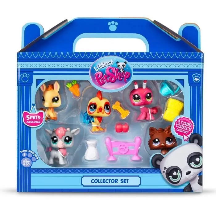 BANDAI - Littlest Pet Shop - Collector Set Thème de la ferme - 5 animaux et accessoires - BF00510-2
