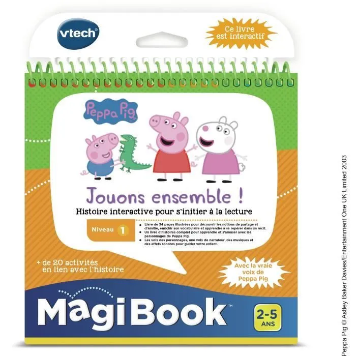 Livre Interactif Magibook - Peppa Pig - Niveau 1 - VTECH-1