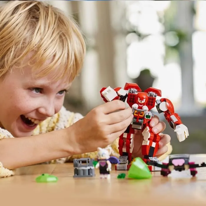 LEGO® 76996 Sonic Le Hedgehog Le Robot Gardien de Knuckles, Figurines de Jeu Vidéo Knuckles et Rouge avec le Maître Emeraude-4