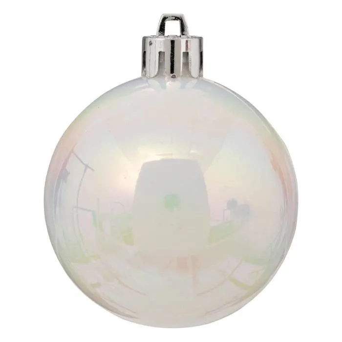 Kit de décoration de sapin - Feeric lights & christmas - Colorama de Noël - 18 pièces - Argent et Blanc - PVC-3