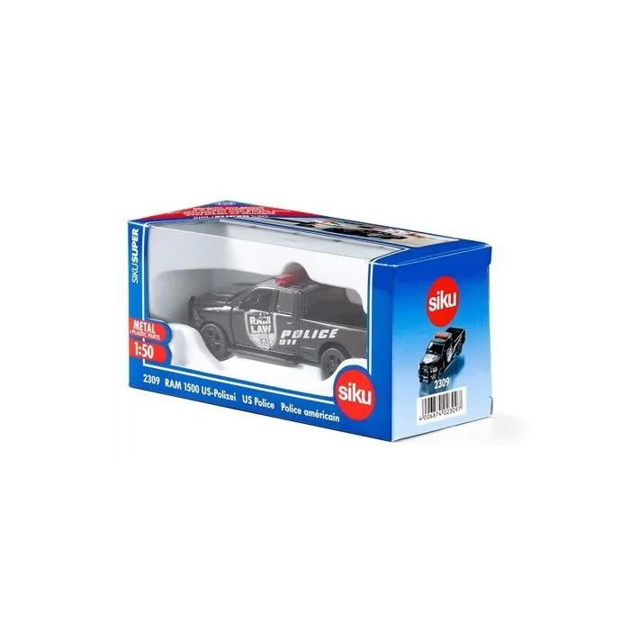 Véhicule miniature - SIKU - Dodge RAM 1500 Police américaine - Fonctions amovibles - Métal/Plastique - 1:50-3
