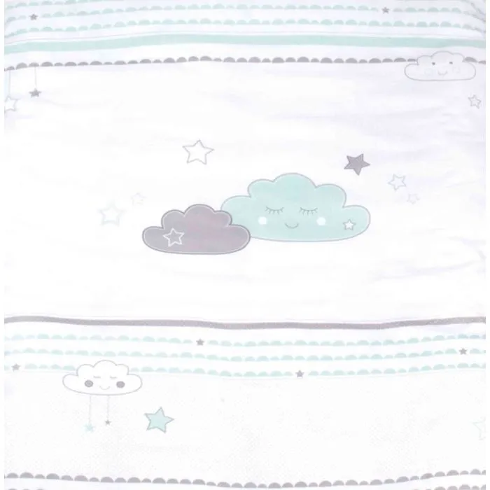 ROBA Parure de lit Bébé "Happy Cloud" Coton - Housse de Couette 100x135 cm + Taie 40x60 cm-1