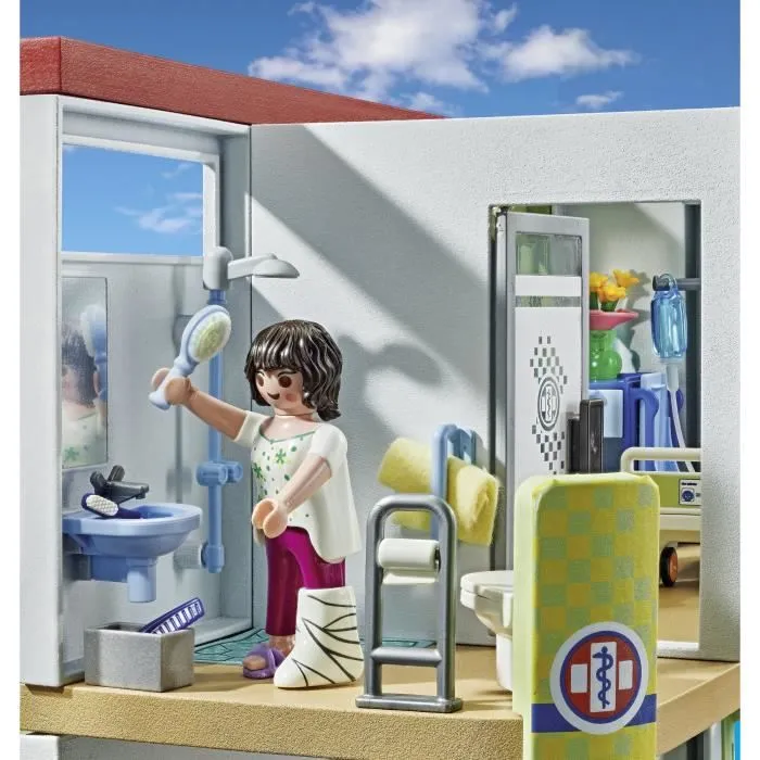 PLAYMOBIL 71615 Hôpital aménagé, Action Heroes, L'hôpital, 165 pièces, Dès 4 ans-2