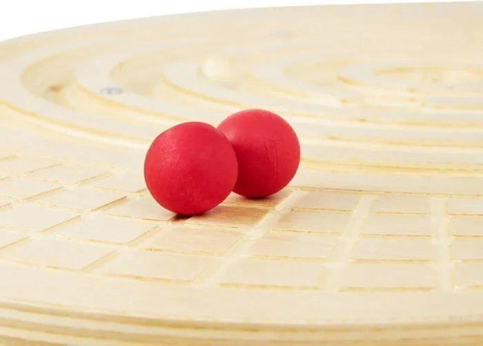 Jouet à Bascule en bois- Planche d'équilibre en bois avec labyrinthe et boules - balance Montessori rocker- Motricité- Max 80 KG-5