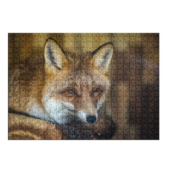 Puzzle Classique 500 pièces Renard Roux au Réveille Vie Sauvage Animaux - FABULOUS - Adulte - Pièces uniques-1
