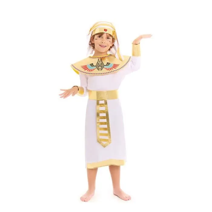 Partilandia Déguisement de pharaon égyptien enfant (7-9 ans)-0