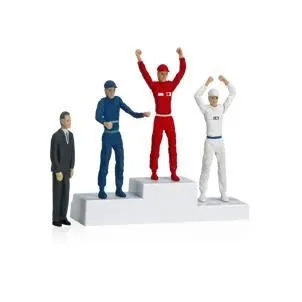 Carrera - Voitures - Podium avec figurines-0