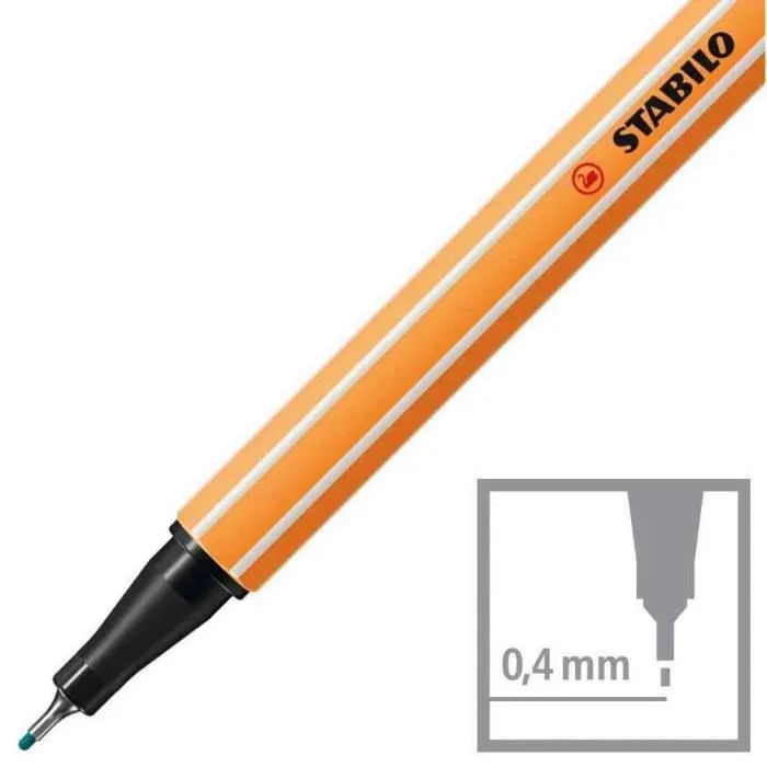 Feutre - STABILO - Point 88 Sonooze One - Pointe fine - 12 couleurs pastel - Mixte-1