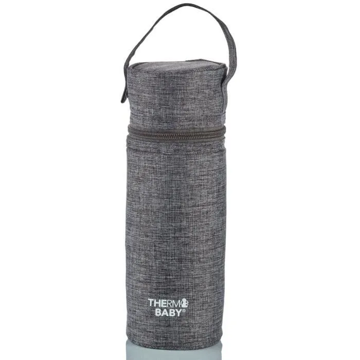 Porte biberon THERMOBABY - isotherme - gris chiné-0