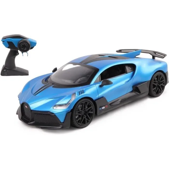Voiture Télécommandée - TURBO CHALLENGE - Bugatti Divo - Échelle 1/16 - Bleu - 5 Piles AA-0