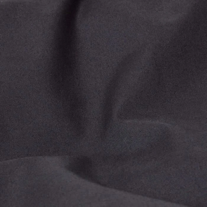 Taie d'oreiller volant plat en coton égyptien 200 fils coloris noir 50 x 75 cm-3