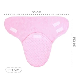 Lange bébé 0-3 mois hiver - couverture à emmailloter bébé sac avec minky Rose Nid d'ange-2