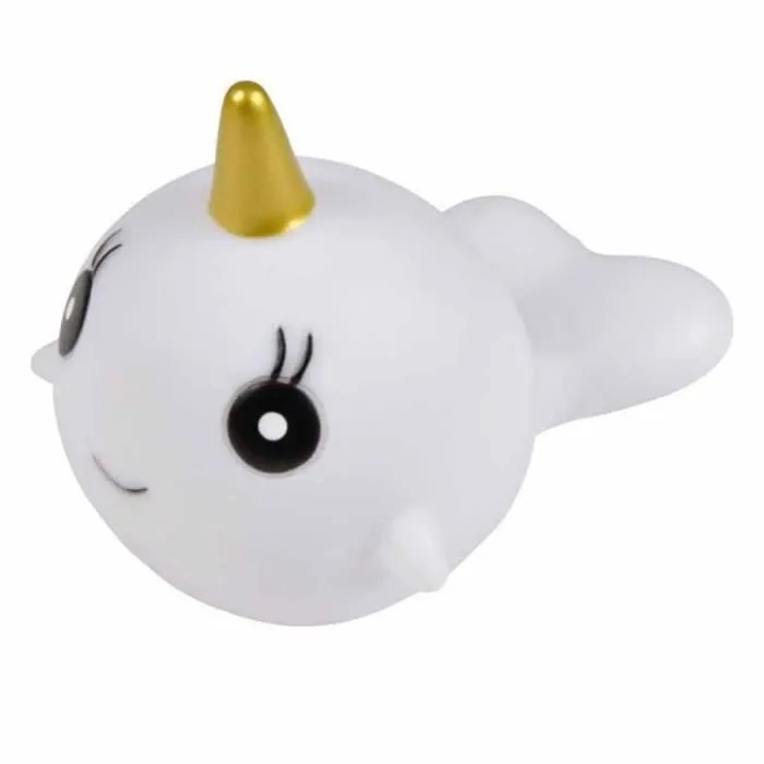 Veilleuse narval - Blanc - 17 x 9 x 10.7 cm-0