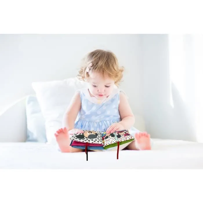 Livre d'éveil en tissu - CLEMENTONI - Disney Baby - Blanc - Pour enfant dès la naissance-1
