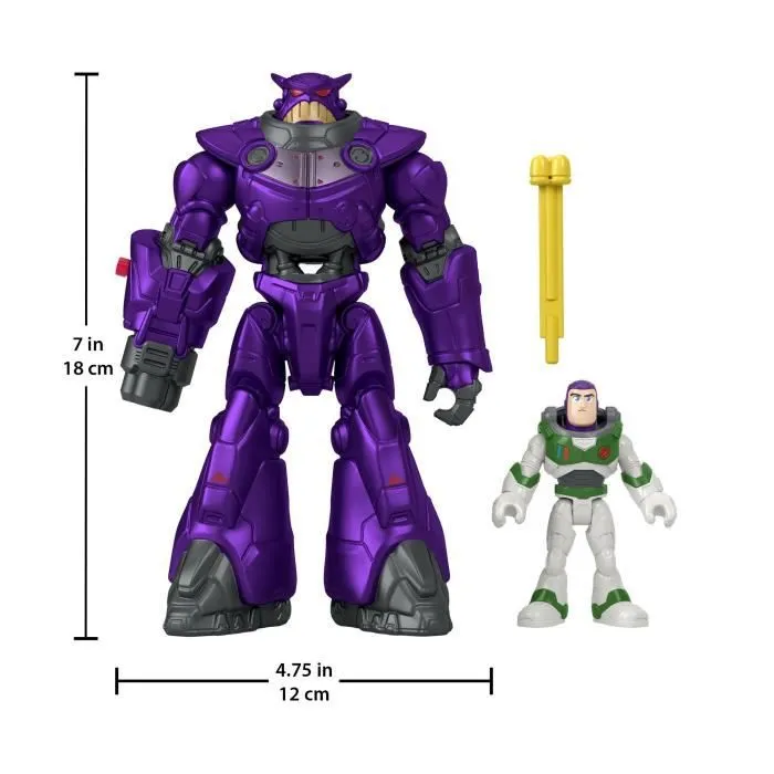 Figurine d'action - FISHER PRICE - Disney Pixar Buzz l'Eclair - Buzz et Mega Zurg - Mixte - Dès 3 ans-2
