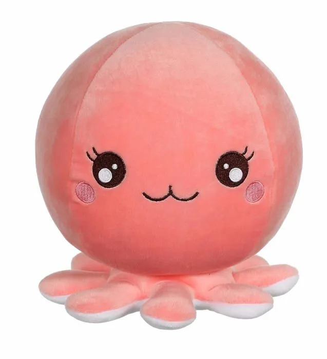 Peluche Gipsy - 071015 - Mini Baby squishis 12 cm pieuvre rose-0