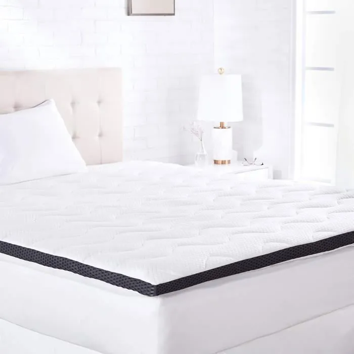 Sur-matelas - AmazonBasics - 7 cm - Mousse de gel mémoire - 140 x 190 cm - 1 personne-1
