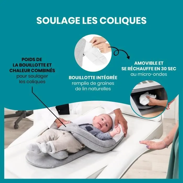 Babymoov Réducteur anti-coliques CloudNest - bouillotte intégrée-4