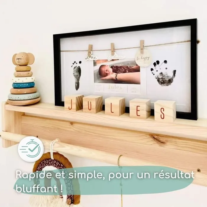 3 Kits d'empreintes pour mains et pieds de bébé-4
