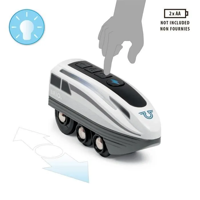 Brio - Train électrique Locomotive à piles Super Rapide-4
