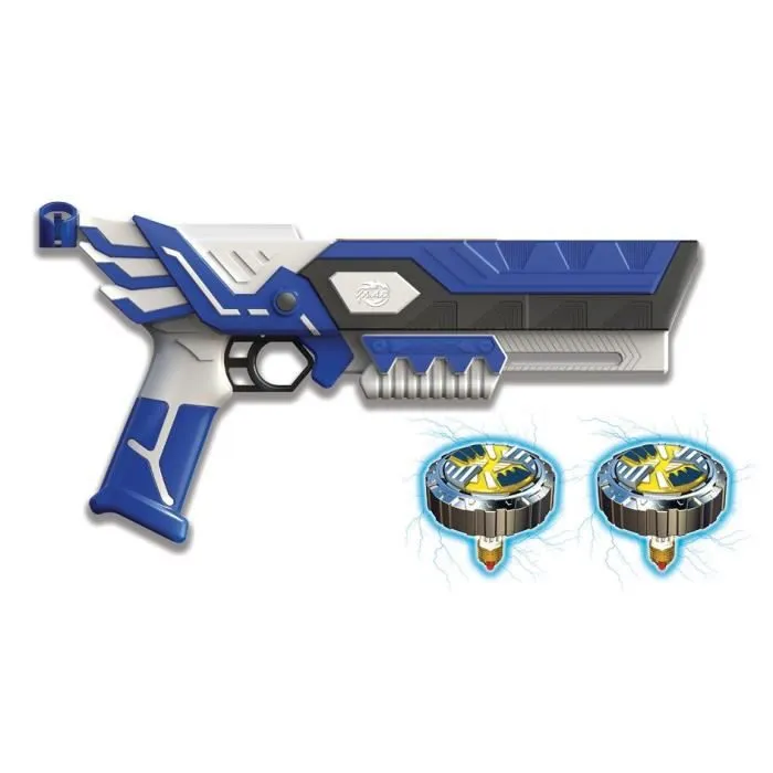 Toupie Spinner Mad - Blaster Double Tir + 2 Toupies LED - Marque Silverlit - Modèle 86311-1