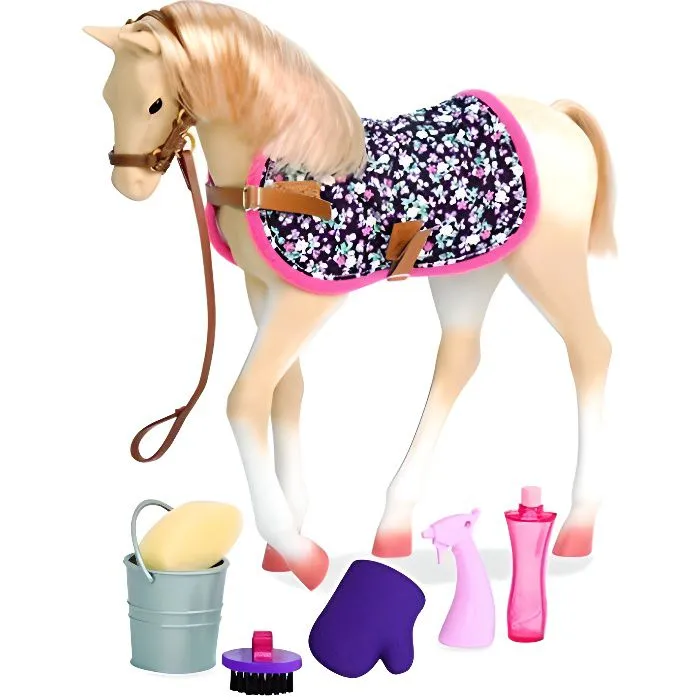 Poulain Foal 30cm - OUR GENERATION - BD38012Z - Rose - Enfant - Mixte-0