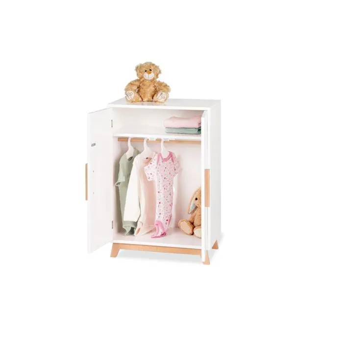 Armoire pour poupée - PINOLINO - Marit - Bois - 1 étagère - 1 tringle à vêtements-1