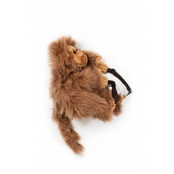 Sac à dos singe - BIBIB - Marron - Bébé - Dos - Mixte-1