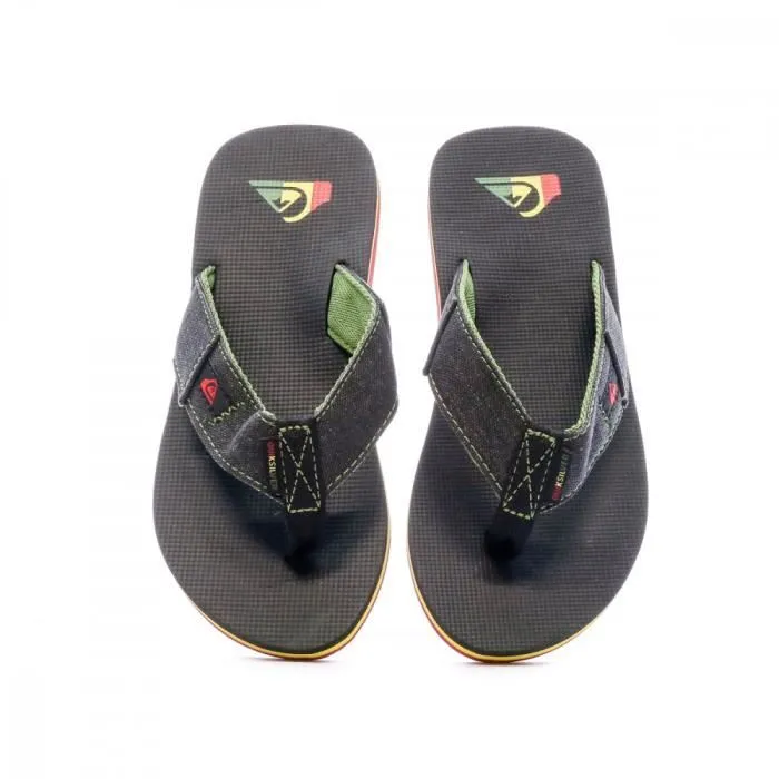 Tongs - Quiksilver - Molokai Abyss - Noir/Kaki - Garçon - Adhérence optimale-2
