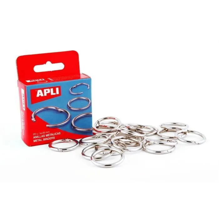 Anneaux de reliure métalliques APLI - 38 mm - pour Scrapbooking-0