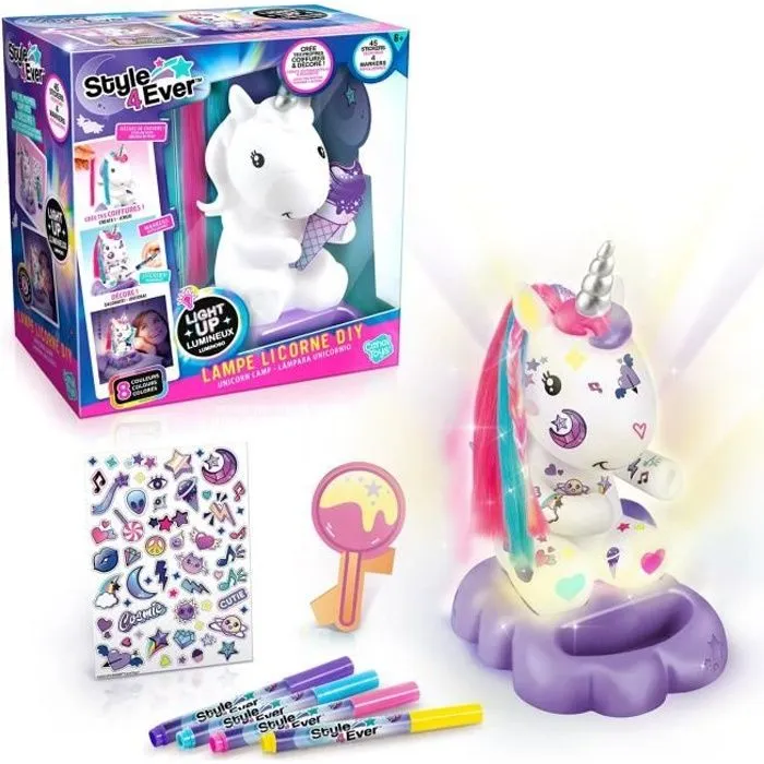 Canal Toys Lampe Licorne à Décorer Cosmique Edition Collector-0