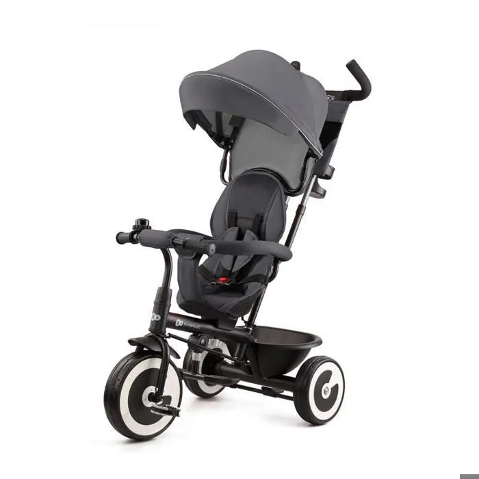 Tricycle évolutif KINDERKRAFT Aston - 3 roues - De 9 mois à 5 ans - Gris-0