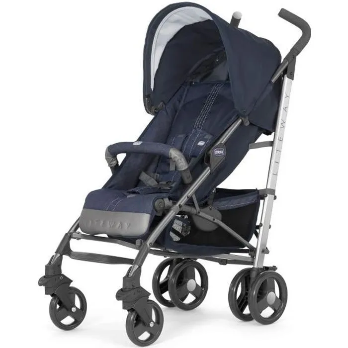 CHICCO Poussette Canne LITEWAY Edition Limitée Denim-0