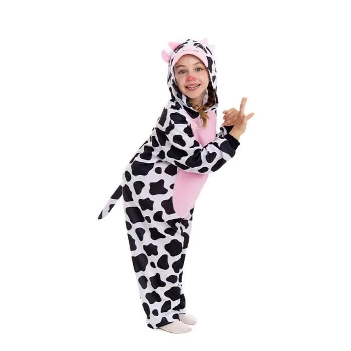 Partilandia Déguisement de vache pour enfants (10-12 ans)-3