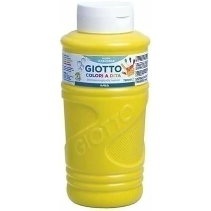 Peinture pour doigts - GIOTTO - Giotto - Jaune - 6 unités - Multicolore-0