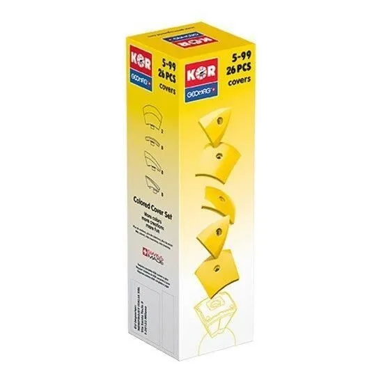 Jeu de construction magnétique - Geomag - KOR 2.0 - 108 pièces - Jaune - Pour enfants à partir de 5 ans-0