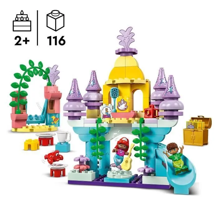 LEGO® DUPLO® | Disney 10435 Le palais sous-marin magique d’Ariel - Poupée La Petite Sirène-1