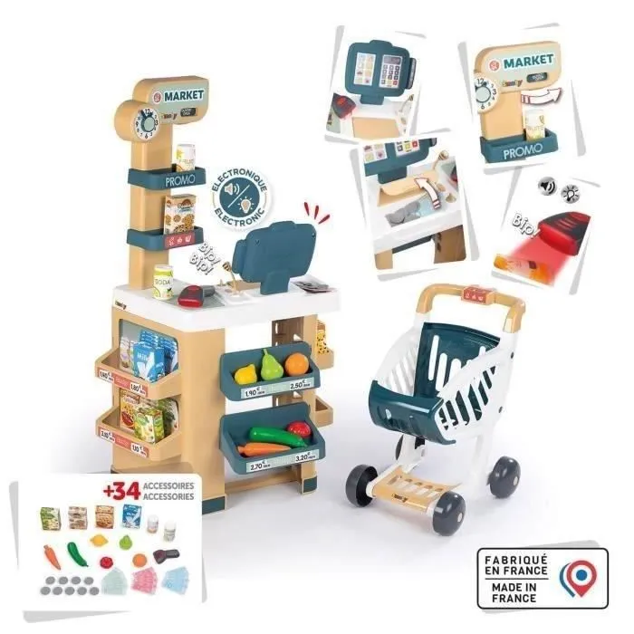 Marchande - Smoby - Dès 3 ans - Beige - Jouet d'imitation-1