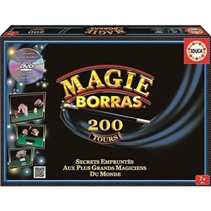 Kit de magie EDUCA Magie Borras 200 Tours - Formez-vous comme les meilleurs magiciens du monde-1