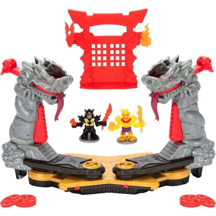 Arène de Combat Ninja Fury - MOOSE TOYS - AKEDO - Combat avec figurines, contrôleurs et effets sonores-1