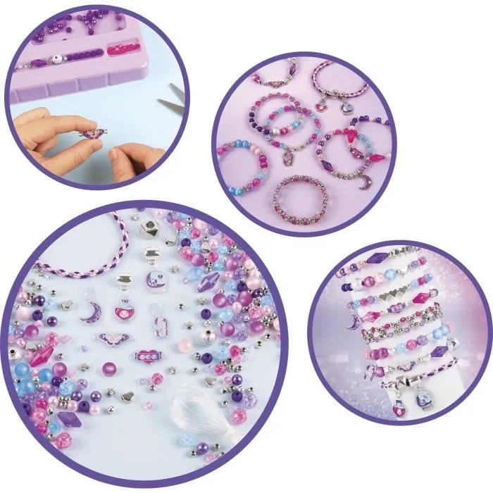 Coffret Bijoux Cristaux De Reve Envoutants - Make It Real - Fabrication de bijoux enfants - Dès 8 ans - Lansay-1