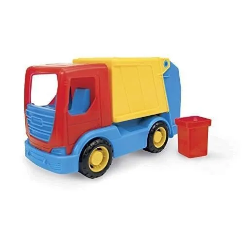 Camion à ordures - WADER - TECH TRUCK 35311 - Stable - Coloré - Conteneur mobile-0