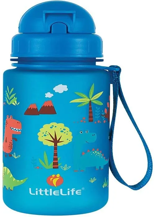 Gourde - bidon - bouteille isotherme Little life - L15030 - LittleLife Water Bottle-Dinosaurs, 400ml Unisex-Baby, Brown-0