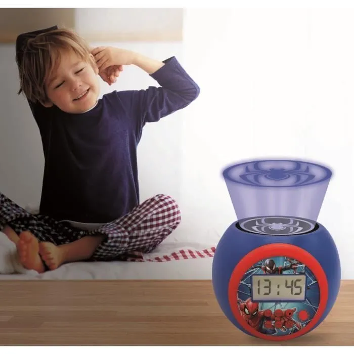 SPIDER-MAN Réveil projecteur fonction minuteur LEXIBOOK-3