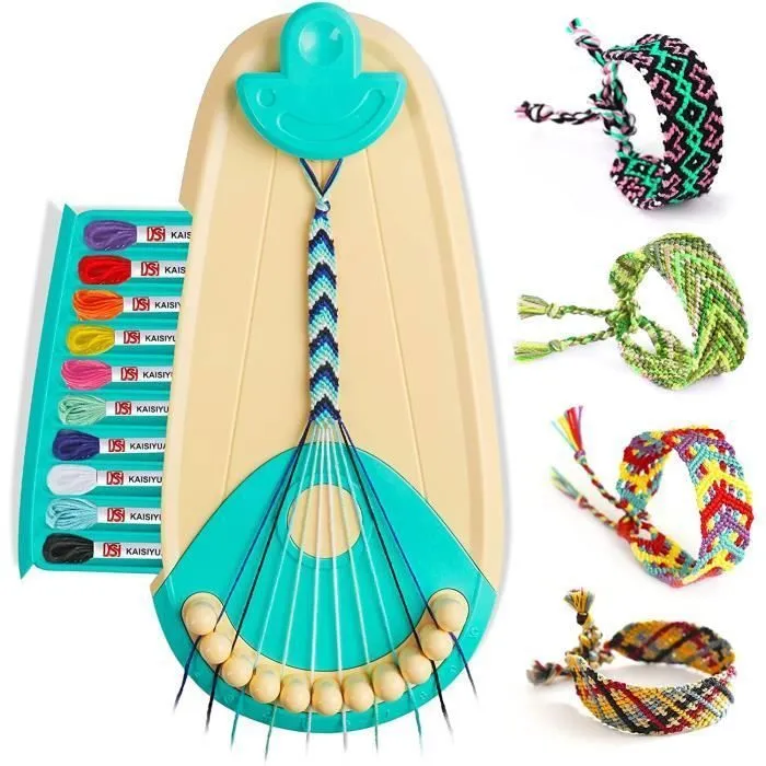 Kit Bracelet Fille, Kit d'artisanat de Bracelet d'amitié pour Filles 6-12 ans, DIY Kit Créatif Enfant Jouet Cadeau de Anniversaire-0