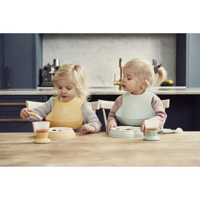 BABYBJÖRN Ensemble Repas Bébé, lot de 4, Bleu pastel-3