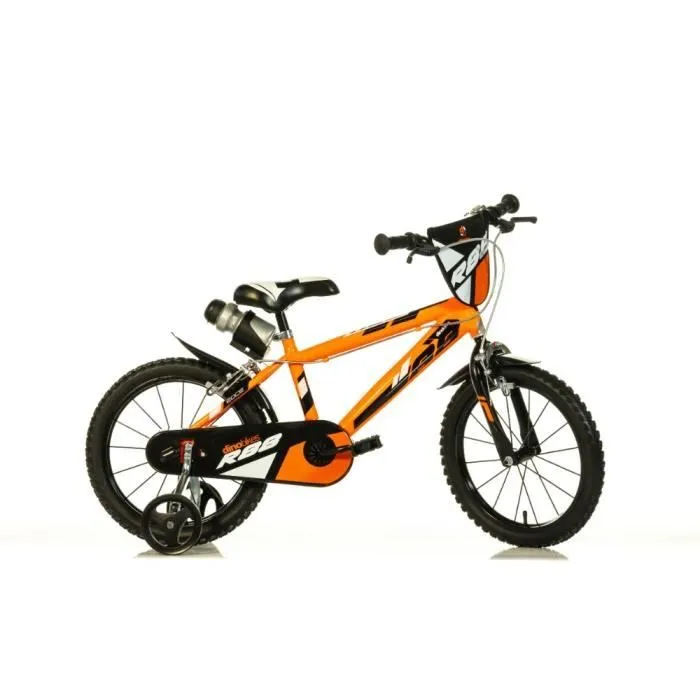 Vélo enfant - Dino Bikes - R88 - 16 pouces - Freins avant et arrière - Couleur orange-0